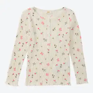 Kinder-Mädchen-Shirt mit Blumenmuster