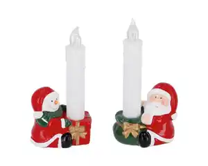 Weihnachtsfigur m.LED Kerze 2f*NOV*