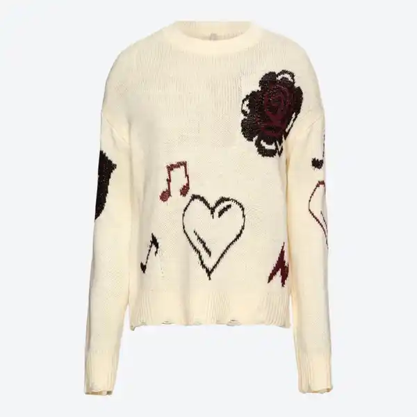 Bild 2 von Damen-Strickpullover mit Destroyed-Effekt