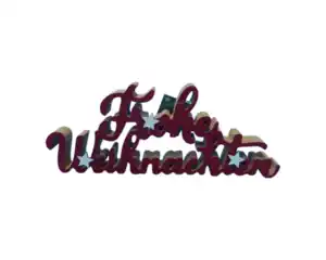 Schriftzug Holz novooo, Frohe Weihnachten