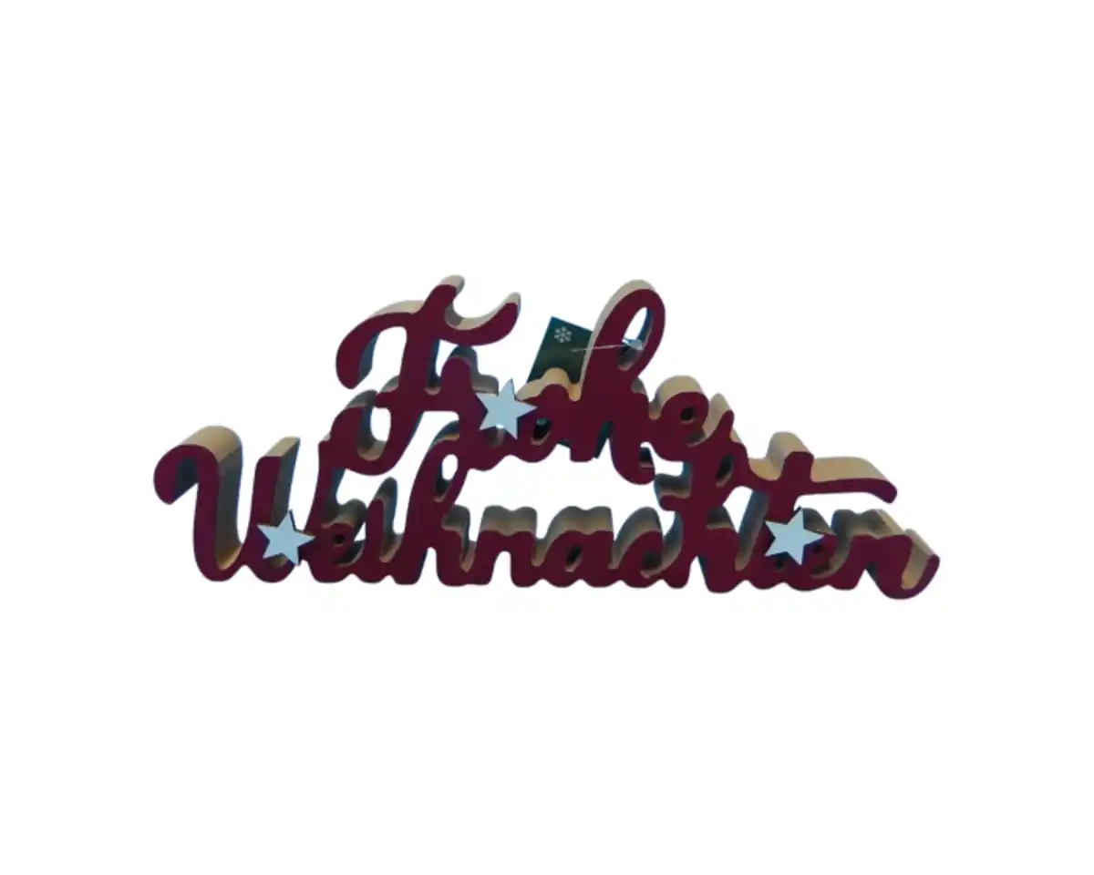 Bild 1 von Schriftzug Holz novooo, Frohe Weihnachten