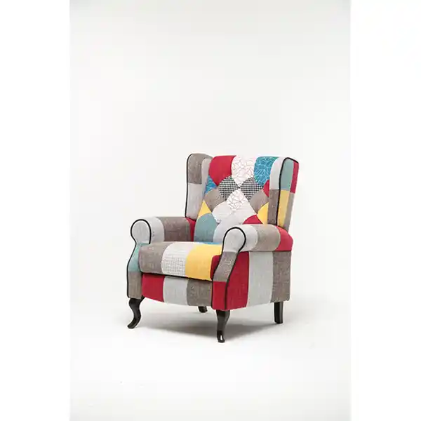 Bild 1 von Skandinavischer Sessel PICO mit verstellbarer Rückenlehne - ca. 78 x 84 x 100,5 cm - Bunt