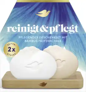 Dove Pflegendes Geschenkset mit Bamubs-Seifenschale