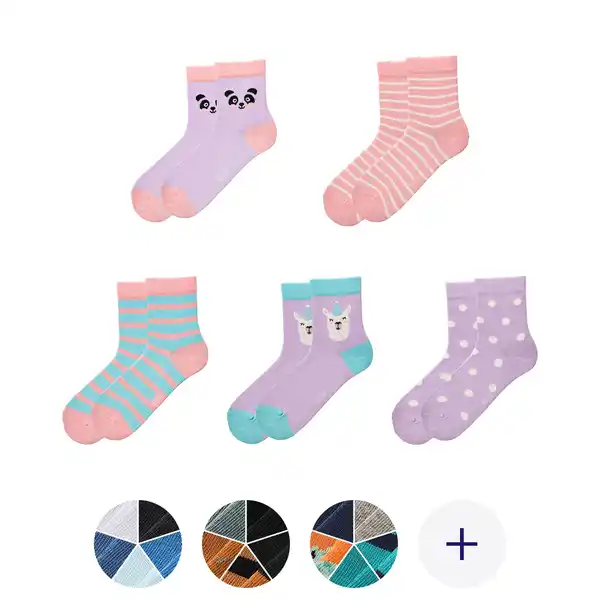 Bild 1 von L&D Kinder Winter-Socken, 5er-Packung