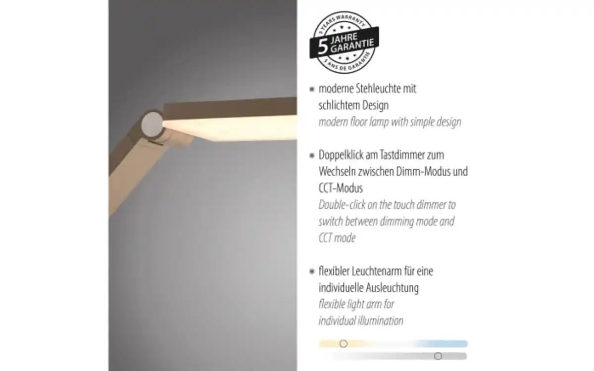 Bild 3 von LED-Stehleuchte Samsky, bronze, inkl. CCT Funktion