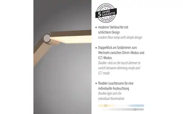 Bild 3 von LED-Stehleuchte Samsky, bronze, inkl. CCT Funktion