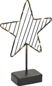 DEKOWELT LED-STERN SCHWARZ
