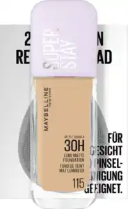 Maybelline New York Super Stay Lumi Matte Foundation 115 + gratis Pinsel Reinigungspad