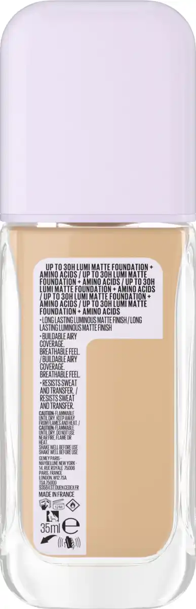 Bild 2 von Maybelline New York Super Stay Lumi Matte Foundation 115 + gratis Pinsel Reinigungspad