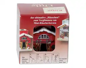 Räucherhaus Metall, mini, versch. Motive