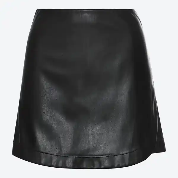 Bild 3 von Damen-Skort in Kunstleder-Optik
