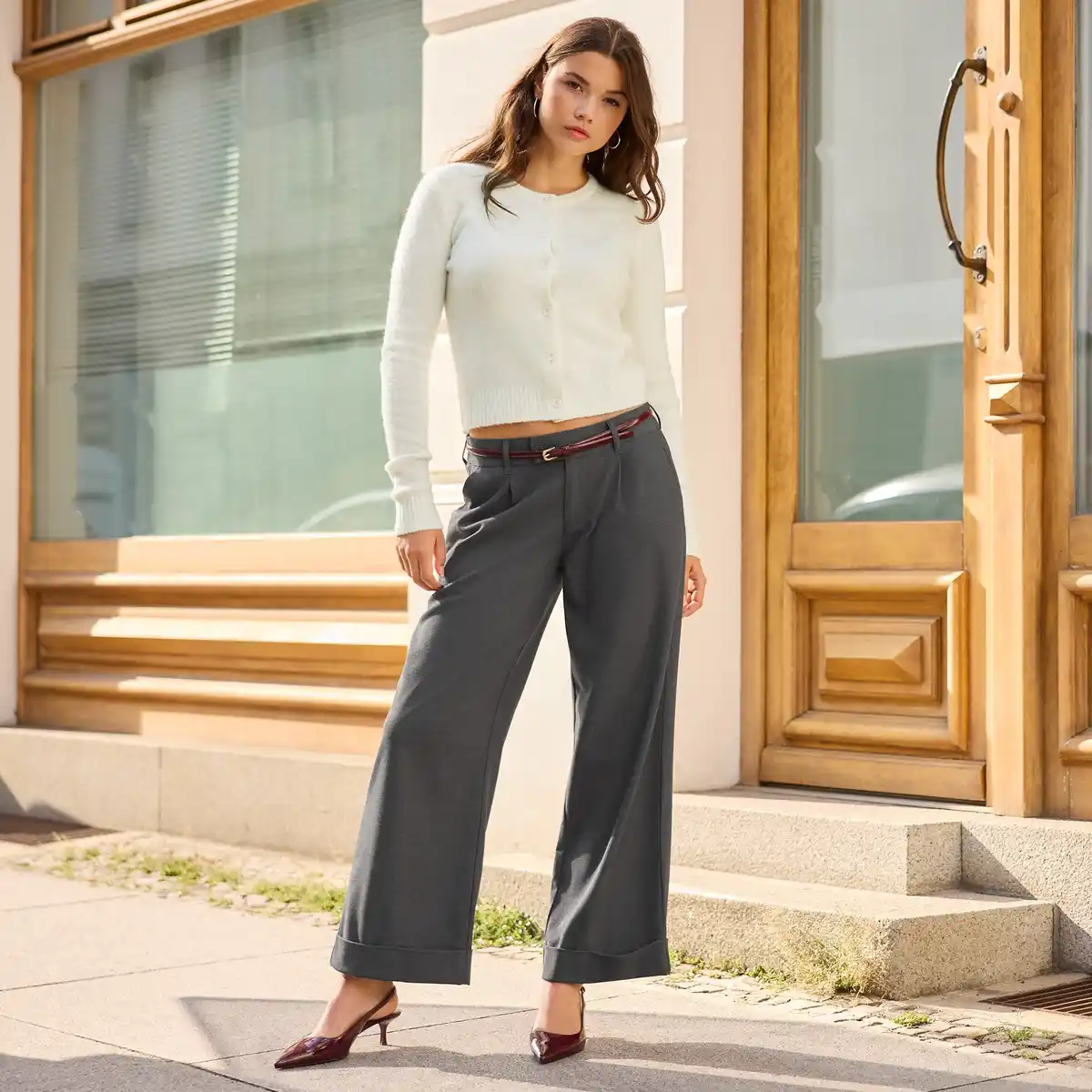 Bild 1 von Damen-Anzugshose mit Umschlag