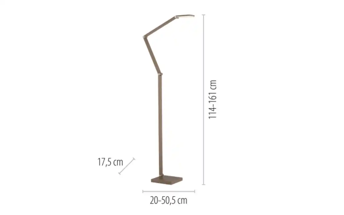 Bild 2 von LED-Stehleuchte Samsky, bronze, inkl. CCT Funktion