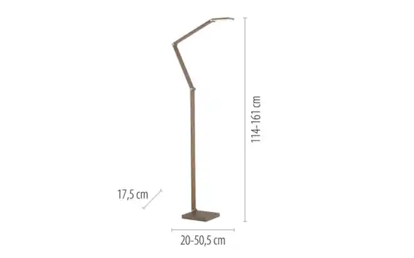 Bild 2 von LED-Stehleuchte Samsky, bronze, inkl. CCT Funktion