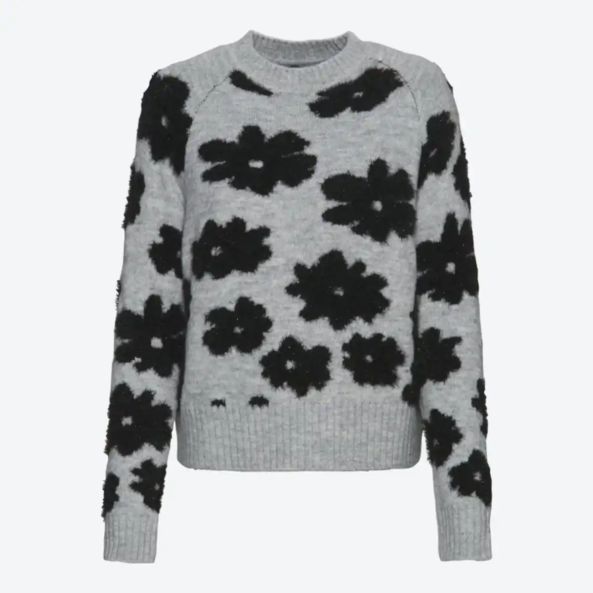 Bild 2 von Damen-Pullover mit Blumen-Jacquard-Muster