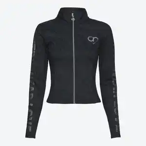 Damen-Trainingsjacke mit Stehkragen