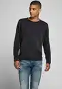 Bild 1 von Jack & Jones Rundhalspullover JJELEO aus pflegeleichter Baumwollqualität unifarben, modisch, schmal, Baumwolle, Rundhals