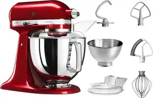 KitchenAid Küchenmaschine 5KSM175PSECA LIEBESAPFEL-ROT, 300 W, 4,8 l Schüssel, mit Zubehör im Wert von ca. 112,-€ UVP