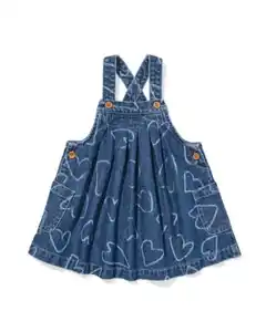 Babykleid, Denim, Herzchen jeansfarben