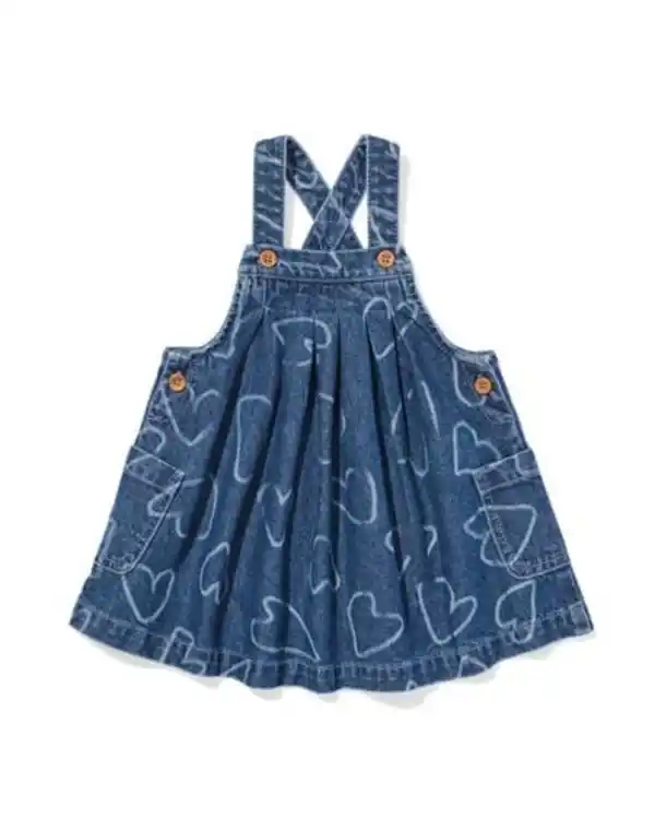 Bild 1 von Babykleid, Denim, Herzchen jeansfarben