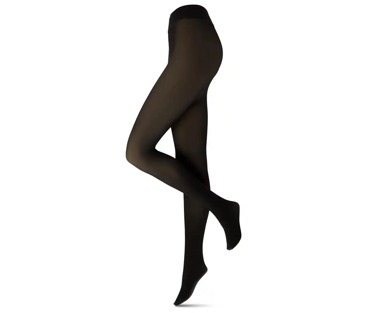 Bild 1 von Gefütterte Feinstrumpfhose in transparenter Optik, schwarz