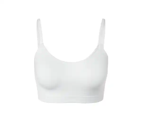 Bild 1 von Seamless-Bustier mit Spitze, weiß
