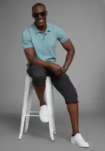 Man's World Poloshirt Kurzarm, lockere Passform, unifarben