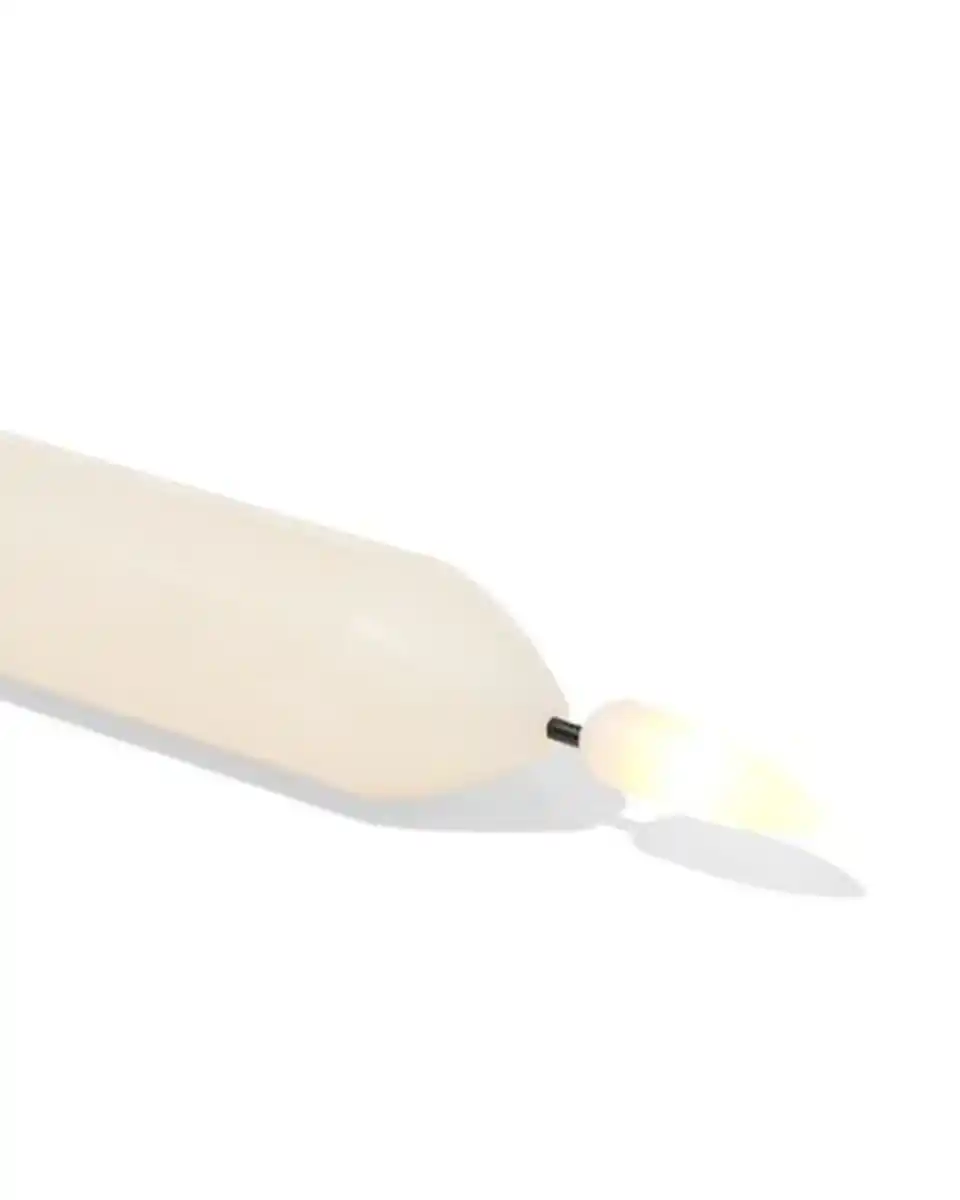 Bild 2 von LED-Haushaltskerze, Ø 2,3 × 29 cm, Elfenbein
