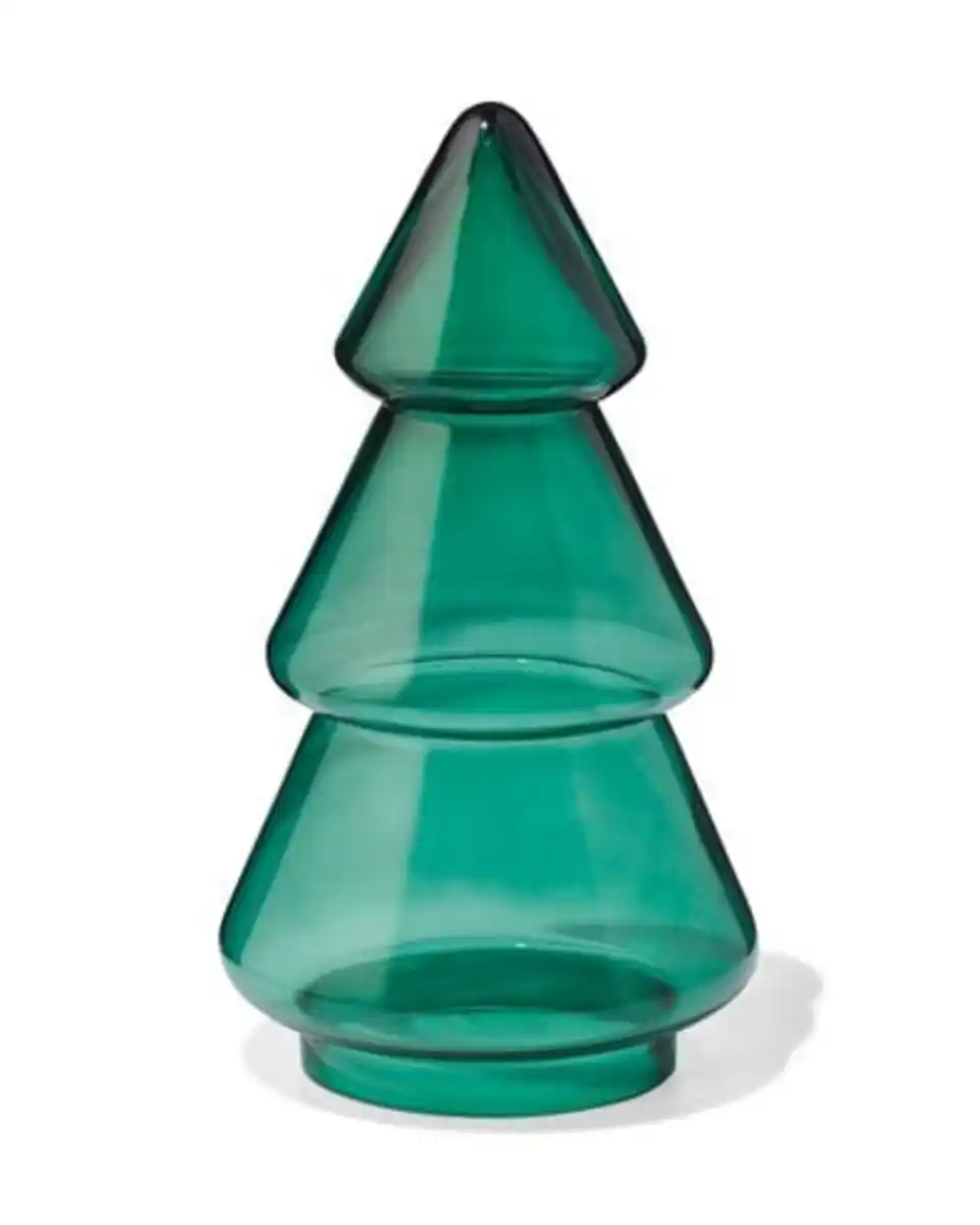Bild 1 von Weihnachtsbaum, 14,7 × 25 × 14,7 cm, Glas, grün