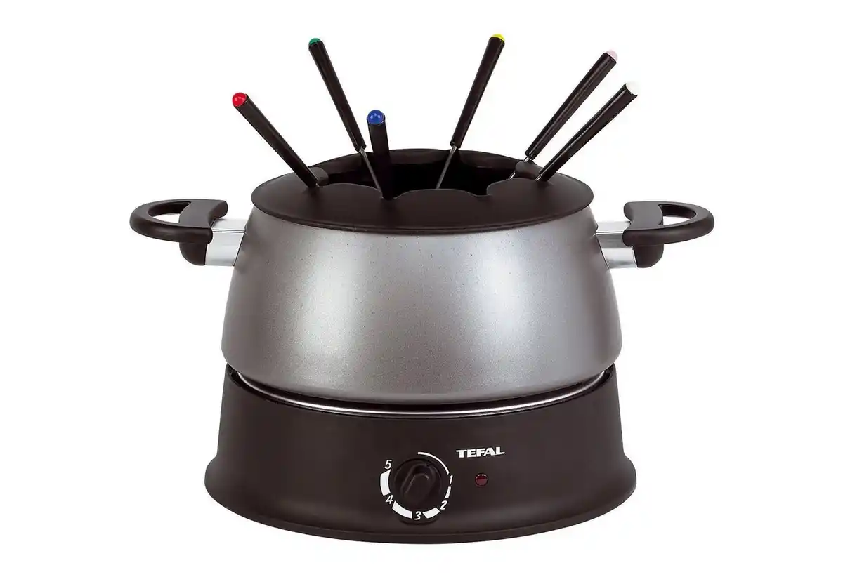 Bild 1 von Tefal Elektro-Fondue EF3000.10, 6 wärmeisolierte Fondue-Gabeln
