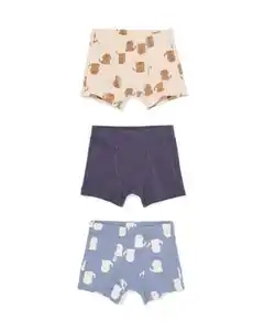 Kinder-Boxershorts Hunde – 3 Stück blau
