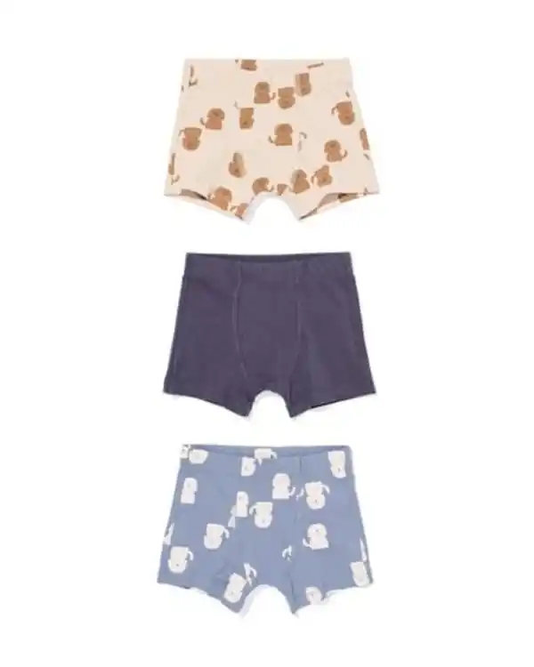 Bild 1 von Kinder-Boxershorts Hunde – 3 Stück blau