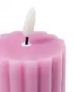 Bild 2 von LED-Formkerze, ⌀ 6,2 x 23 cm, Diabolo, Rosa