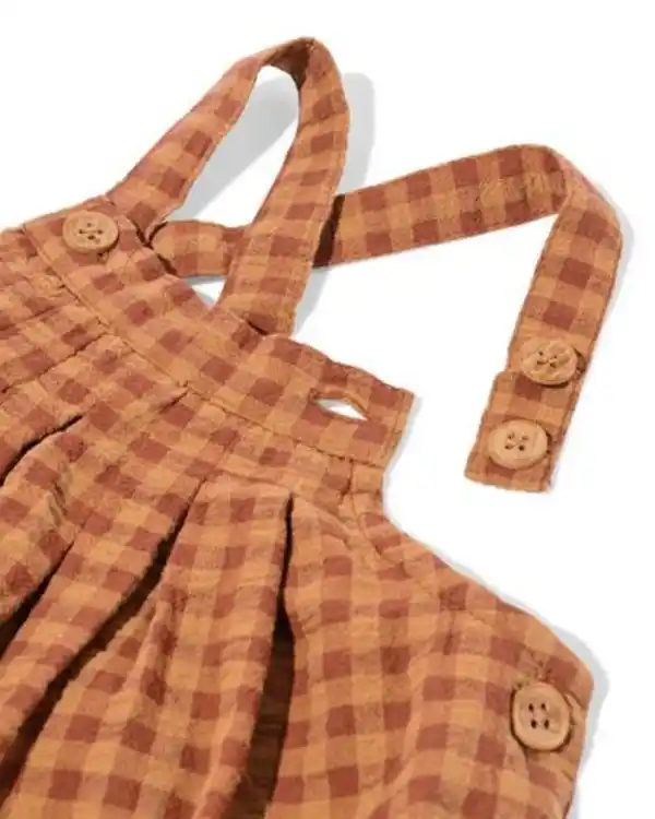 Bild 3 von Babykleid kariert braun