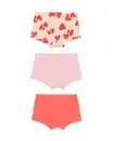 Bild 3 von Kinder-Boxershorts, Herzen – 3 Stück rot