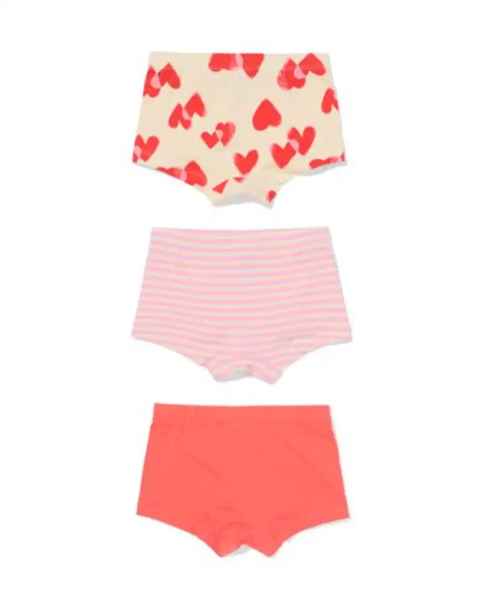 Bild 3 von Kinder-Boxershorts, Herzen – 3 Stück rot