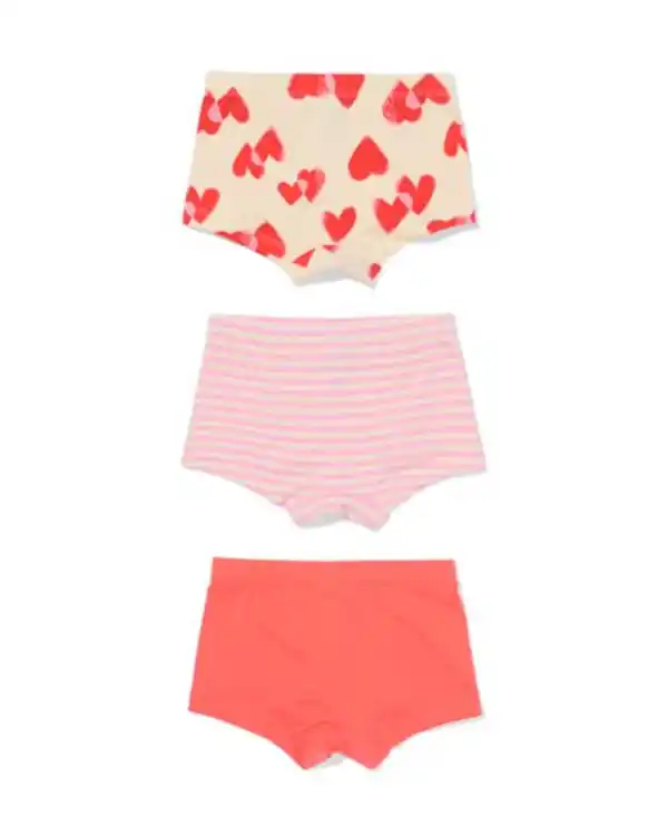 Bild 3 von Kinder-Boxershorts, Herzen – 3 Stück rot