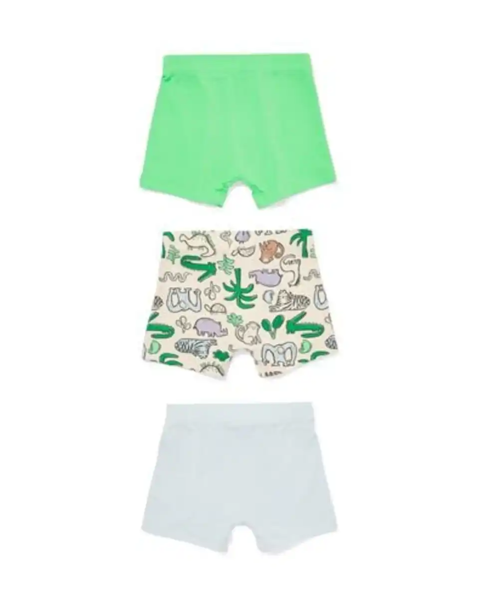 Bild 4 von Kinder-Boxershorts Dschungel – 3 Stück hellblau