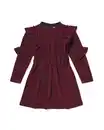 Bild 2 von Kinderkleid mit Rüschen und Glitzer bordeauxrot