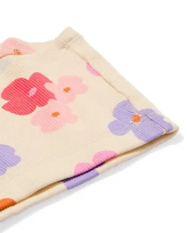 Bild 2 von Kinder-Boxershorts, gerippt, geblümt – 3 Stück hellrosa