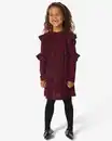 Bild 1 von Kinderkleid mit Rüschen und Glitzer bordeauxrot