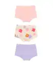 Bild 3 von Kinder-Boxershorts, gerippt, geblümt – 3 Stück hellrosa