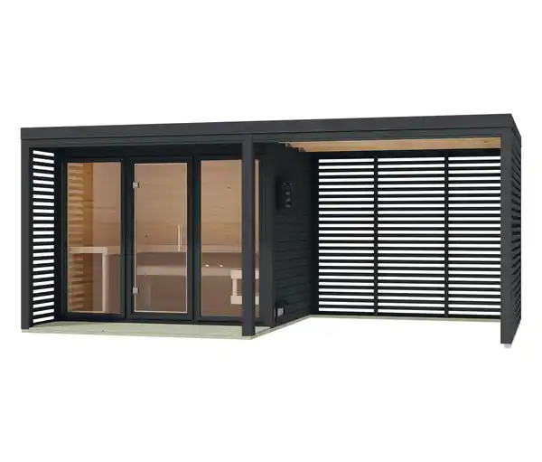 Bild 1 von Karibu Saunahaus »Alice 3«, Anbau, anthrazit