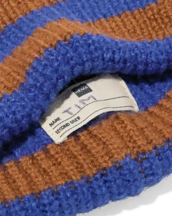 Bild 2 von Kinder-Beanie gestreift braun