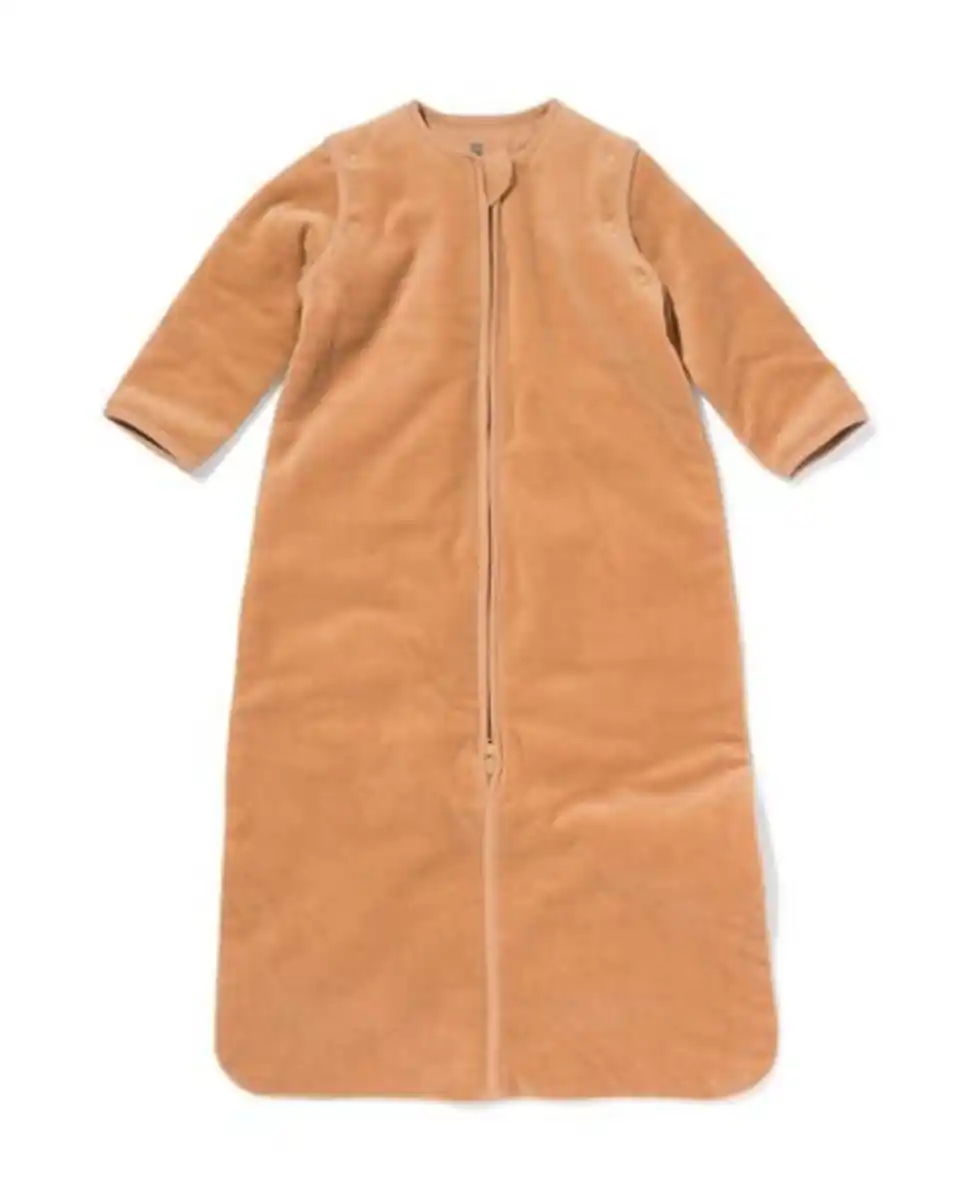 Bild 1 von Schlafsack mit abnehmbaren Ärmeln aus Samt, 3,0 TOG beige
