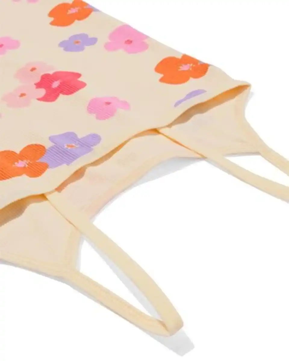 Bild 3 von Kinderhemden, gerippt, geblümt – 2 Stück hellrosa