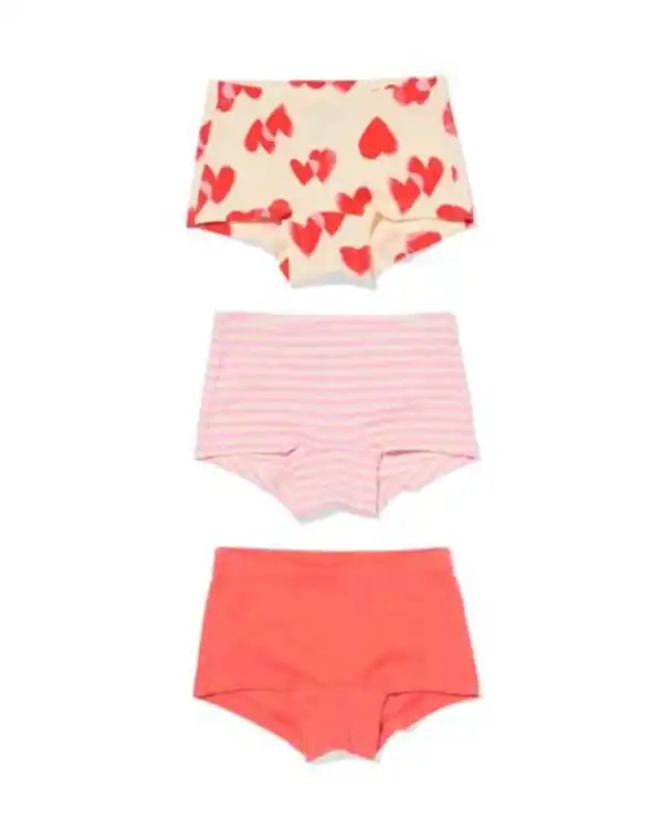 Bild 1 von Kinder-Boxershorts, Herzen – 3 Stück rot