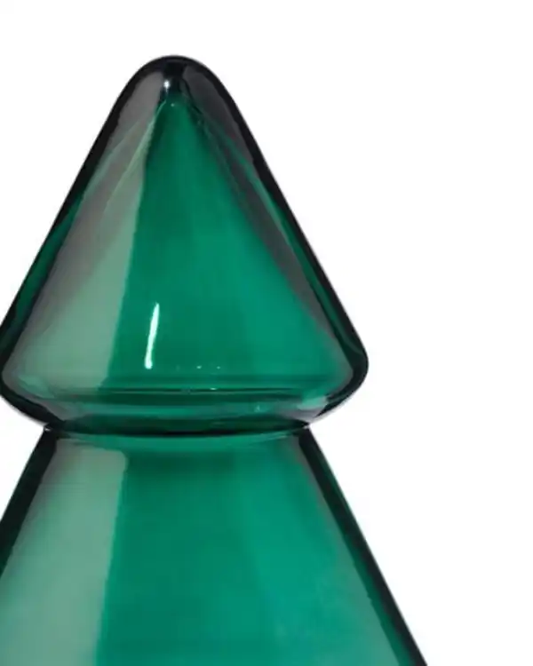 Bild 2 von Weihnachtsbaum, 14,7 × 25 × 14,7 cm, Glas, grün
