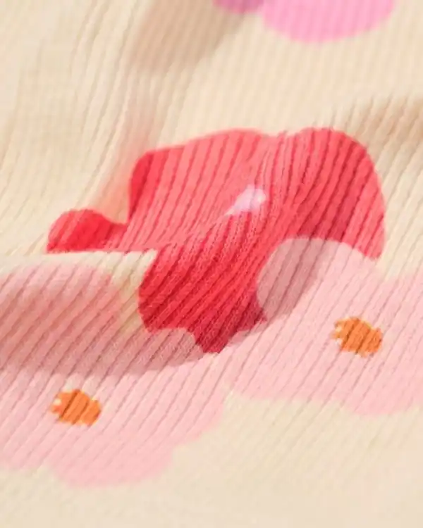 Bild 1 von Kinder-Boxershorts, gerippt, geblümt – 3 Stück hellrosa