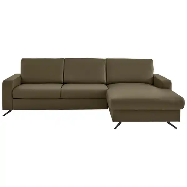 Bild 1 von Beldomo Premium Ecksofa Beldomo premium, Opal, Leder, Echtleder, Rindleder, 3-Sitzer, Ottomane rechts, L-Form, 267x165 cm, Goldenes M, Typenauswahl, Bettkasten erhältlich, Fußauswahl, Lederauswahl,